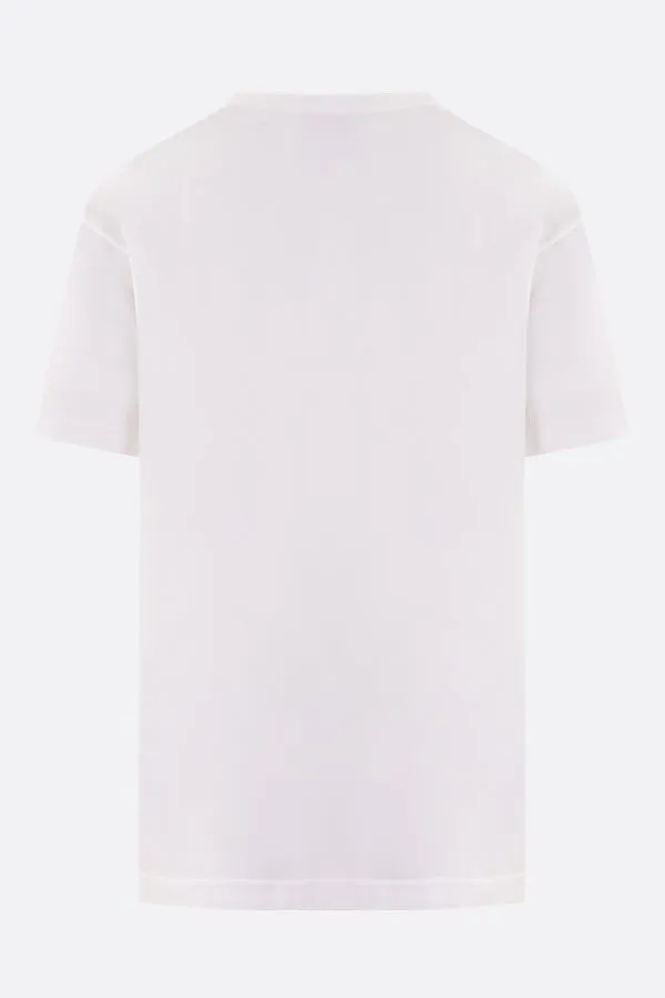 STONE ISLAND  |Street Style U-Neck Cotton Short Sleeves Logo T-Shirts