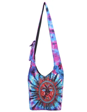 Sun Print Tie Dye Cotton Hobo Bag