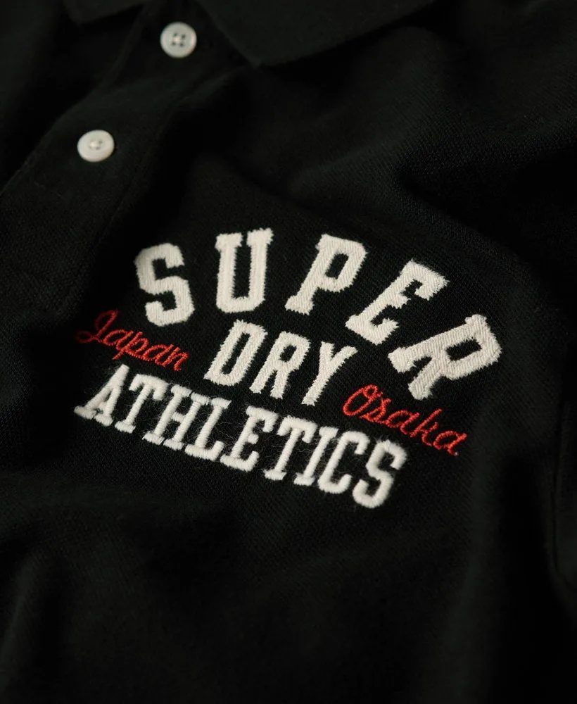 Superdry Classic Applique Logo Polo Shirt Black