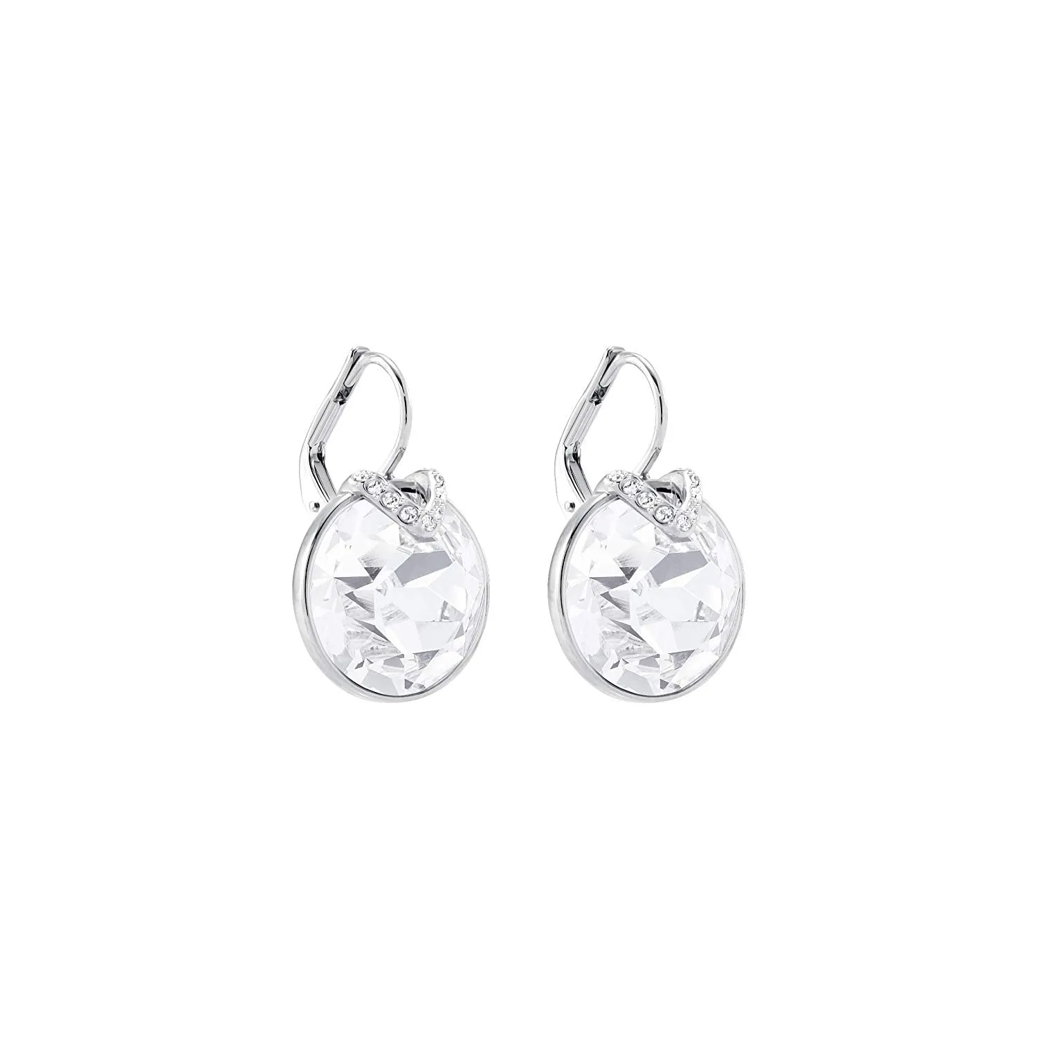 Swarovski BELLA V PIERCED EARRINGS, Clear, Rhodium - 5370854