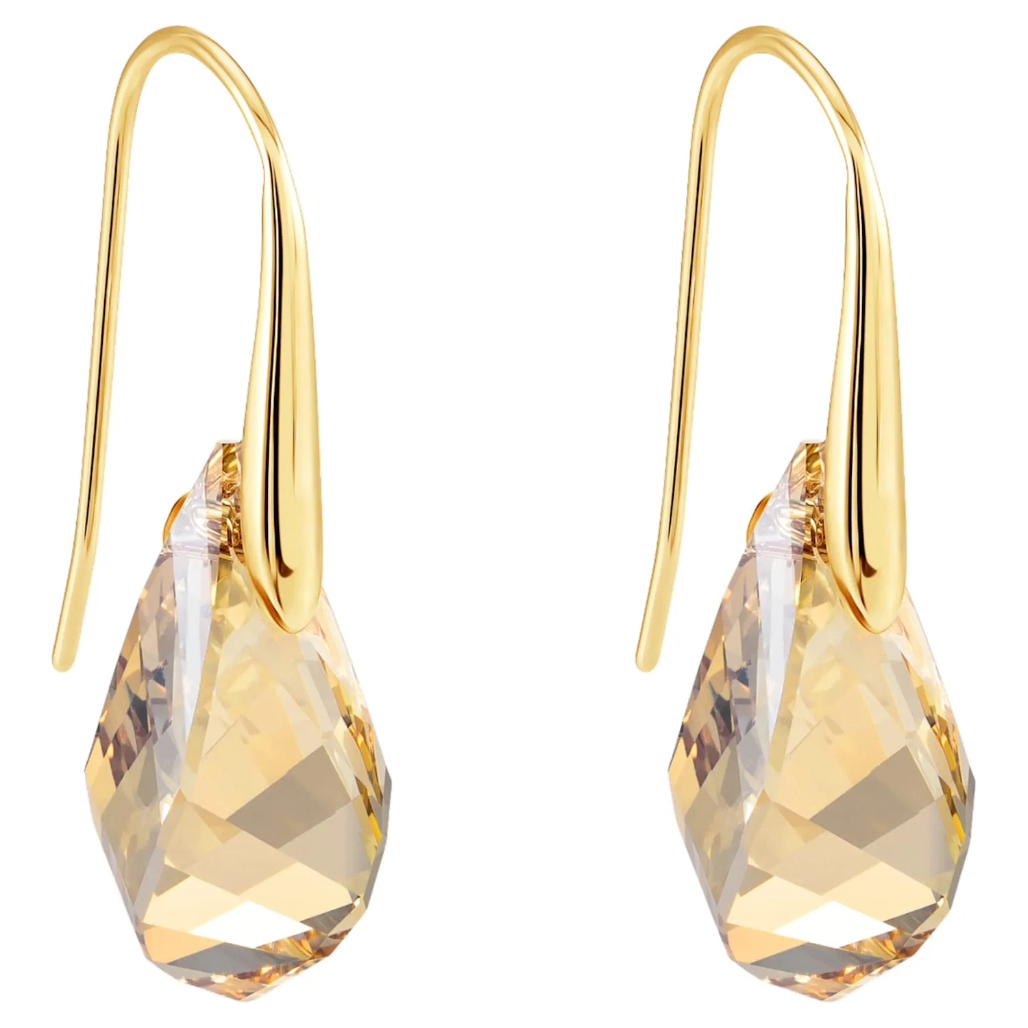 Swarovski ENERGIC PIERCED EARRINGS, Golden, Gold Plated - 5616263