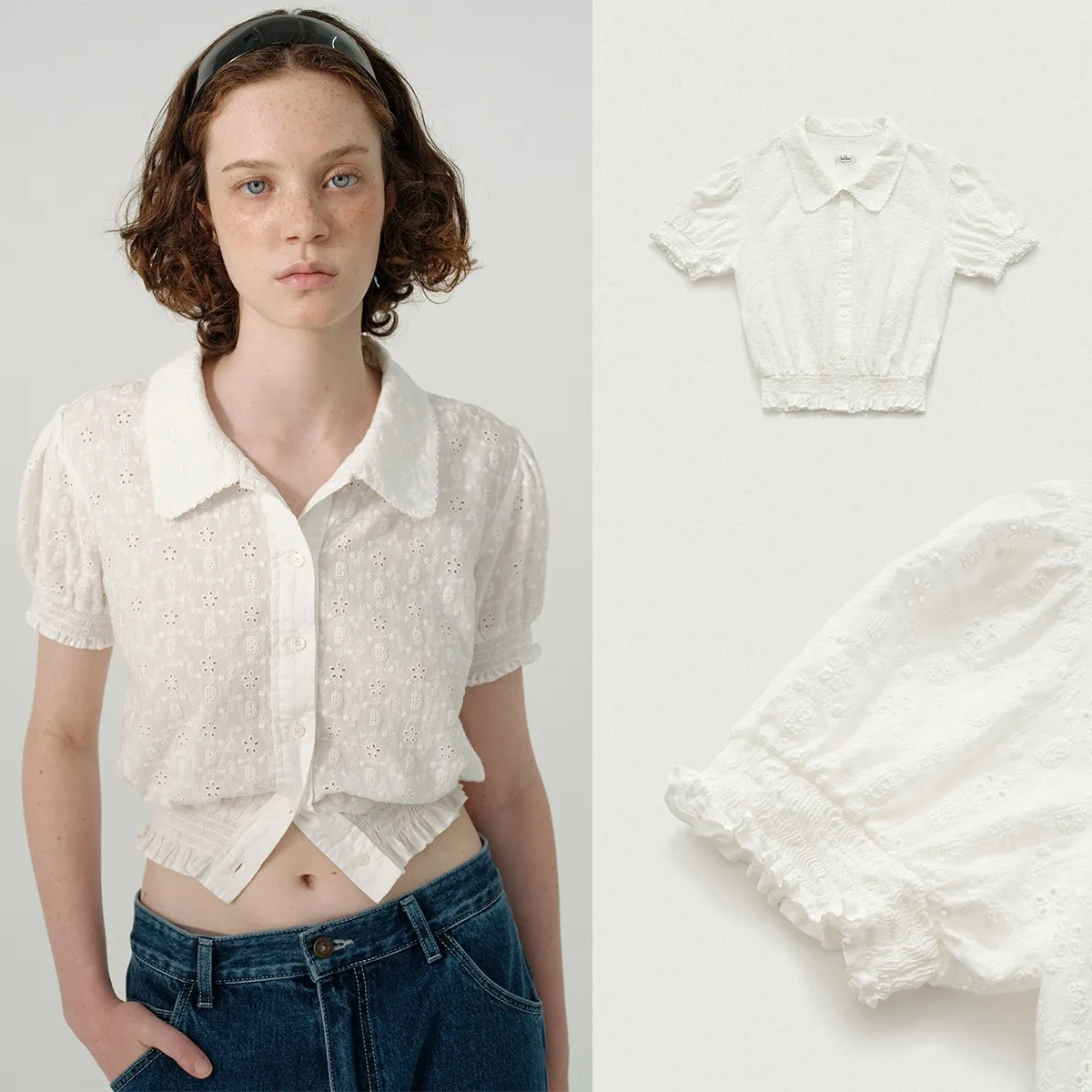 The Barnnet  |Flower Patterns Casual Style Cotton Short Sleeves