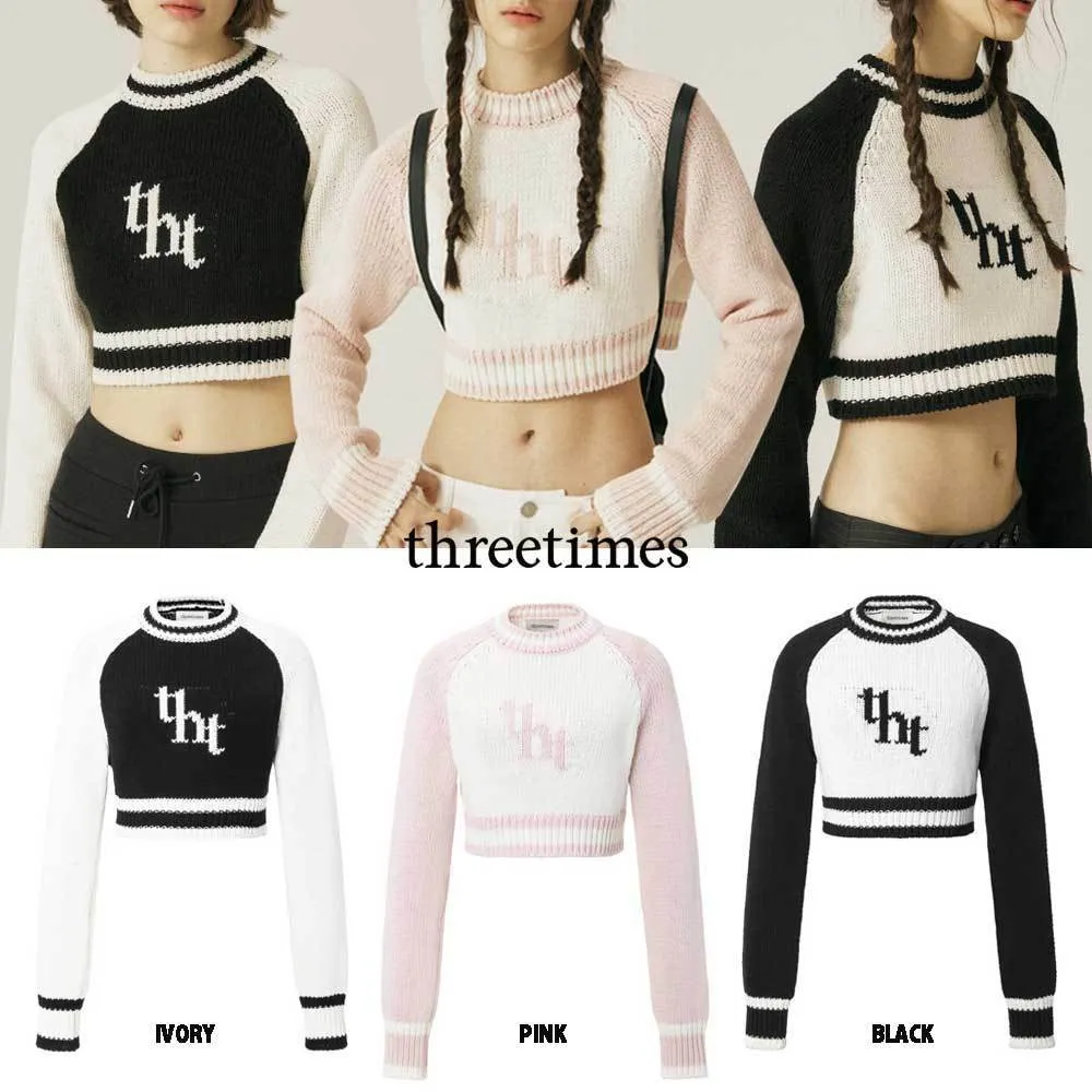 threetimes  |Casual Style Street Style Long Sleeves Cotton Logo