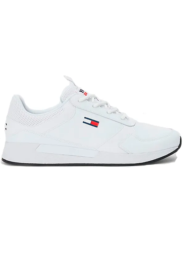 Tommy Hilfiger Leather Logo Trainers White