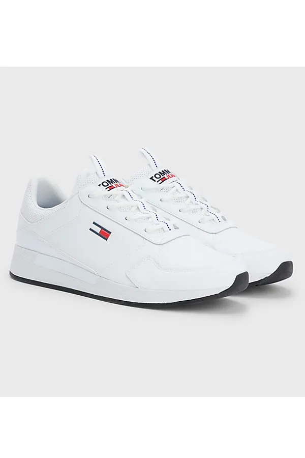 Tommy Hilfiger Leather Logo Trainers White