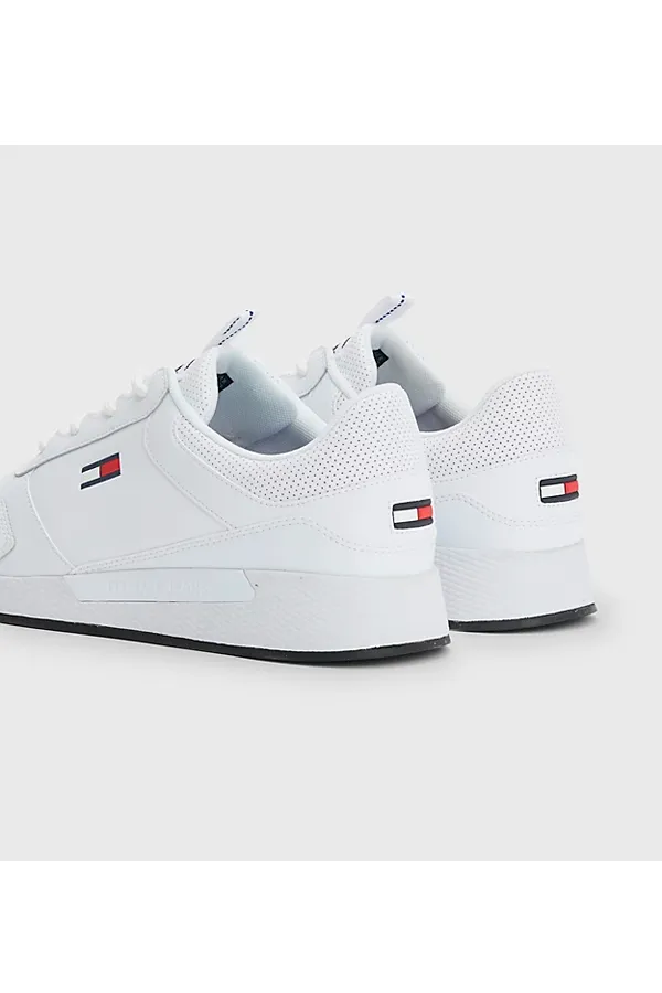 Tommy Hilfiger Leather Logo Trainers White