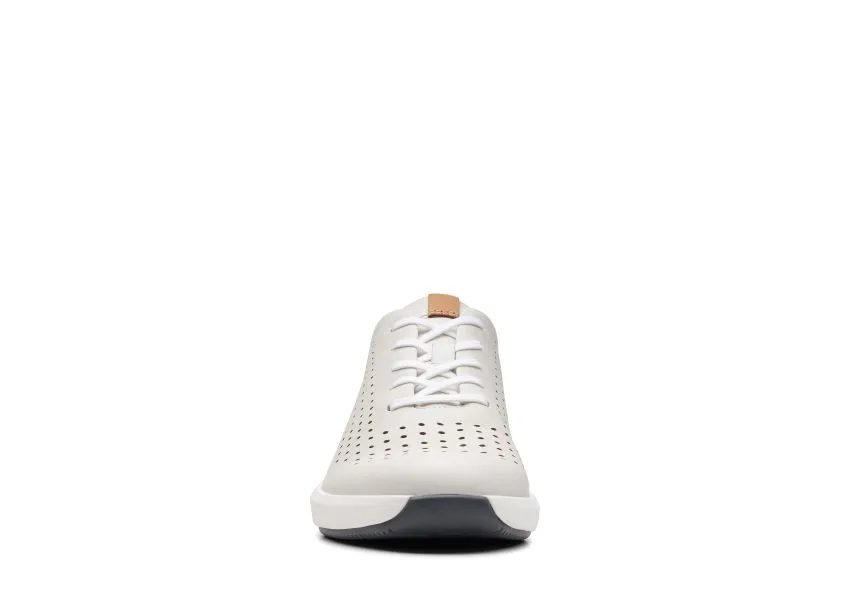 Un Rio Tie White Nubuck Leather Sneaker