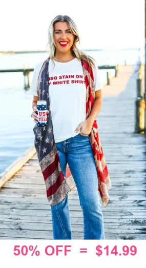 USA Vintage flag vest