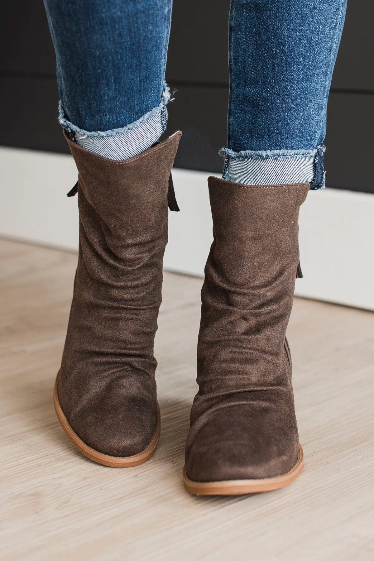 Very G Desiree Booties- Taupe