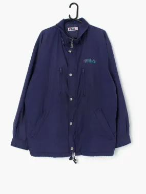 Vintage Fila magic line jacket in deep purple – Large / XL