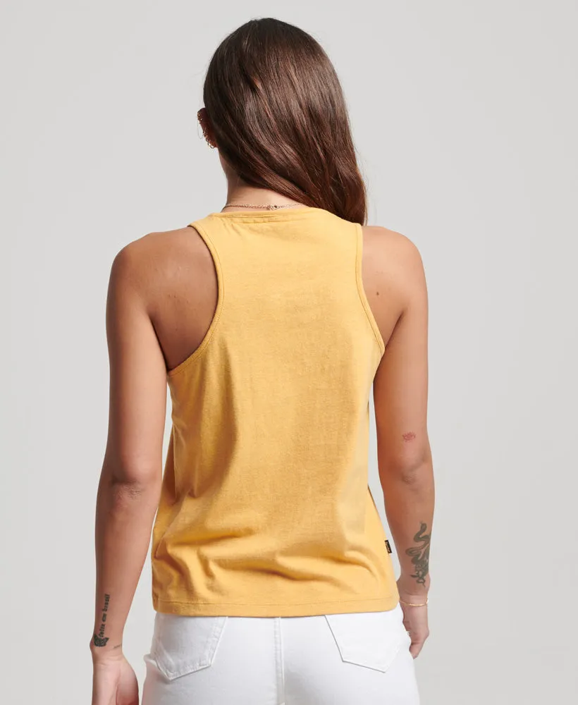 Vintage Logo Vest | Ochre Marle