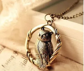 Women's Fashion Ancient Ways The Owl Pendant Necklace