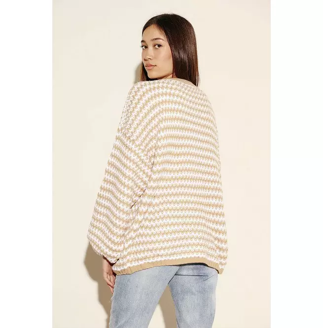 Women's Striped Long Sleeve Sweater