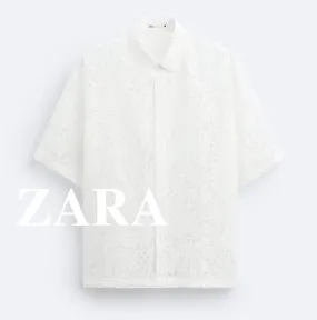 ZARA  |Short Sleeves Shirts